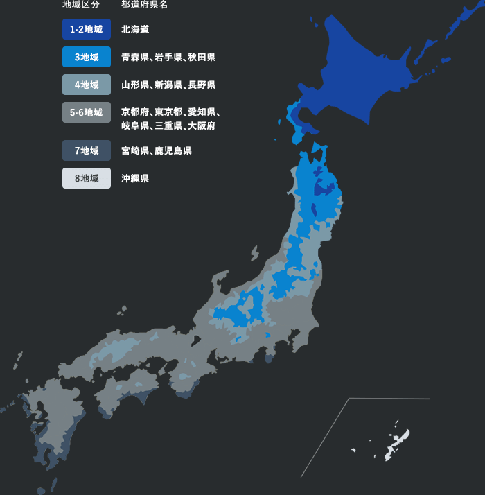 エクシィードのすまいは、ZEH水準を上回る断熱等級6（UA値0.46以下）を標準化